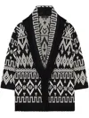 Alanui Jungle Beat Cardigan In Black