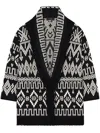 Alanui Jungle Beat Cardigan In Black