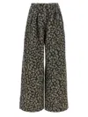 Alanui Seattle Pleated Leopard-print Jeans In Animal Print