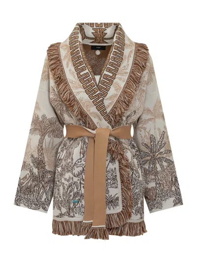 ALANUI JUNGLE TOILE DE JOUY CARDIGAN