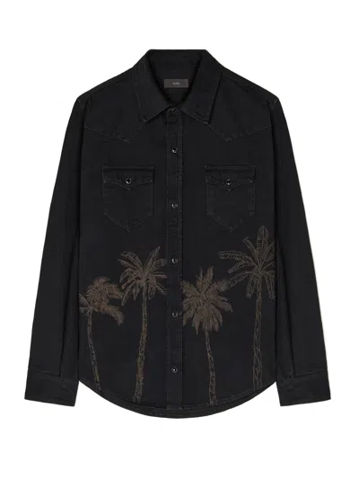Alanui Jungle Toile De Jouy Shirt In Black