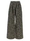Alanui Seattle Jungle Wide Leg Jeans In Gray