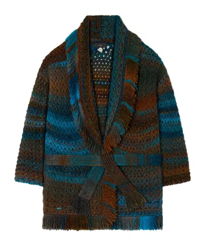 Alanui Kauai Shades Belted Cardigan In Multi