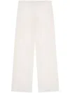 Alanui Kiss By The Book Straight-keg Trousers In 白色