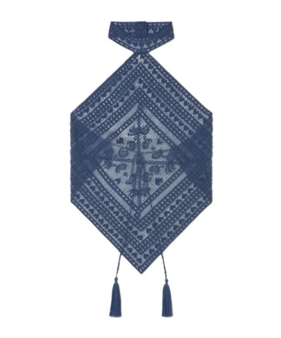 Alanui Kiss By The Book Top In Indigo