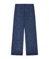 Alanui Kiss By The Book Trousers In Blue