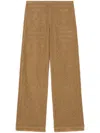 Alanui Kiss By The Book Trousers In Brown