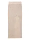 Alanui Knitted Beach Skirt In Neutrals