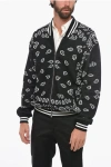 ALANUI KNITTED BOMBER WITH PAISLEY EMBROIDERY