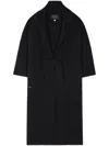 Alanui Logo-plaque Cashmere-silk Blend Cardigan In Black