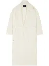 Alanui Knitted Robe Coat In White