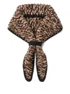 Alanui Knitted Wool Foulard In Black
