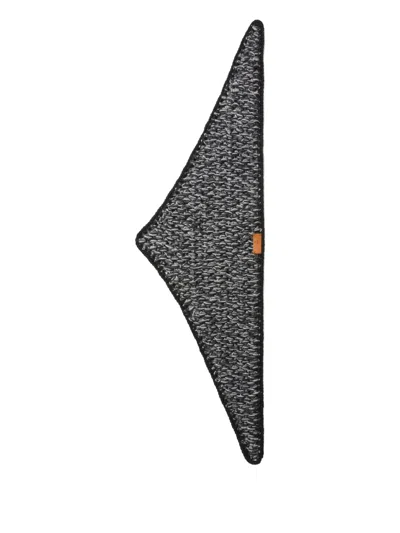 Alanui Knitted Wool Scarf In Gray