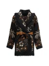 Alanui Glimpse Of Eden Cardigan In Brown