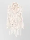 Alanui Knitwear Cardigan With Frayed Edge And Fringe Detailing
