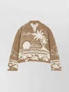 Alanui Knitwear Polo Collar Graphic Pattern Sweatshirt