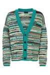 Alanui Embroidered Cotton Blend Madurai Cardigan In Printed