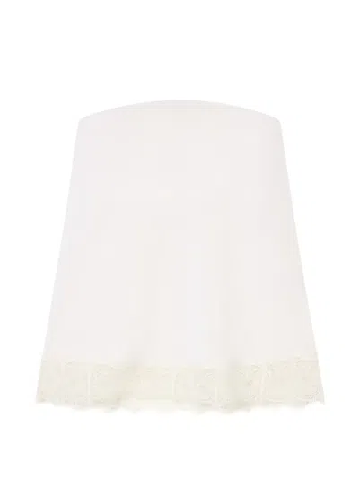 Alanui Lace-trim Strapless Top In Neutral