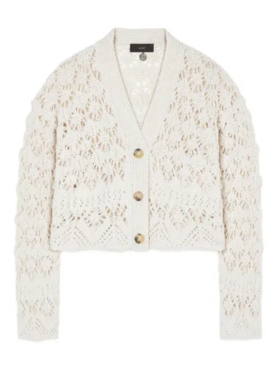 Alanui Lagoon Romance Buttoned Cardigan In Neutral