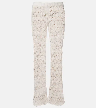 ALANUI LAGOON ROMANCE CROCHET FLARED PANTS