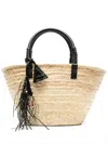 Alanui Women's Interwoven Raffia Bag With Tassel Charm In Neutrals