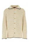 Alanui Camicia In Crochet Sabbia Uomo In Beige