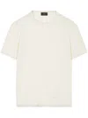 Alanui Frayed-trim Linen T-shirt In Nude