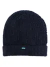 Alanui Logo-plaque Beanie In Blue