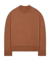 Alanui Ribbed-edge Cashmere-blend Jumper In Brown