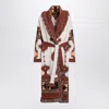 Alanui Icon Jacquard Fringe Belted Cashmere Cardigan