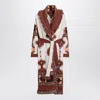 Alanui Icon Jacquard Fringe Belted Cashmere Cardigan