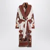 Alanui Icon Jacquard Fringe Belted Cashmere Cardigan