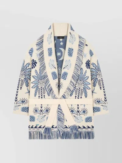 Alanui Echoes Of The Island Belted Cardi-coat In Neutral
