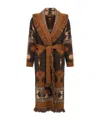 Alanui Icon Long Cardigan In Brown