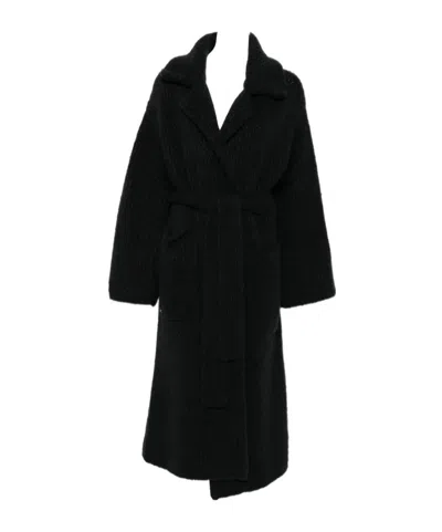 Alanui Long-sleeved Coat In Black