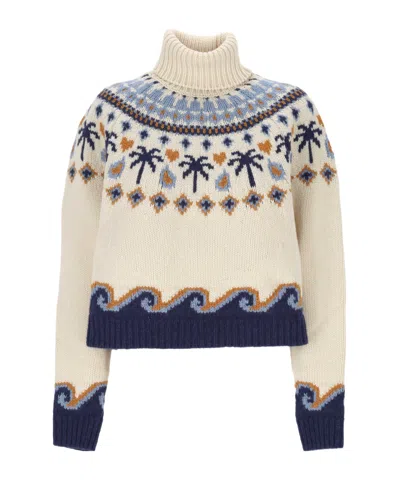 Alanui Long-sleeved Sweater In Multi