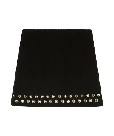 ALANUI LOVE AND STUDS MINI SKIRT