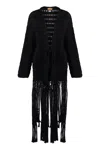 Alanui India Cotton Crochet Fringe Cardigan
