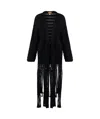 Alanui India Cotton Crochet Fringe Cardigan In Black