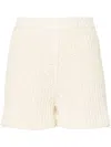 Alanui Lush Nature Knitted Shorts In Nude