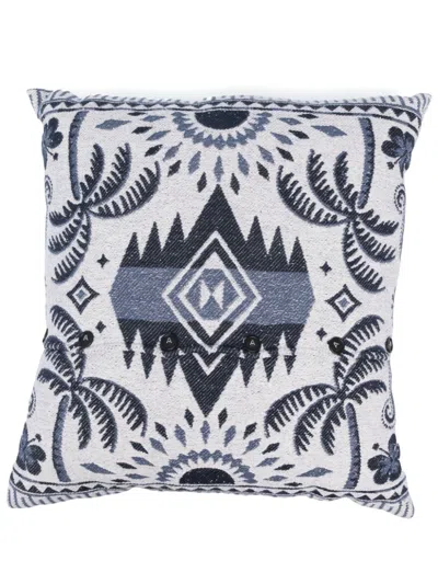 Alanui Lush Nature Pillow In Blue