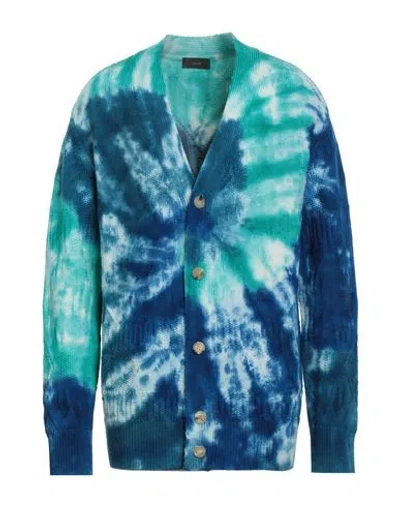 Alanui Man Cardigan Blue Size M Virgin Wool