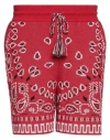 Alanui Man Shorts & Bermuda Shorts Red Size M Cotton, Polyamide In Red