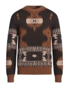 Alanui Man Sweater Brown Size M Virgin Wool