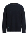 Alanui Man Sweater Midnight Blue Size M Cashmere, Silk In Black