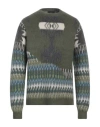Alanui Man Sweater Military Green Size M Wool In Green