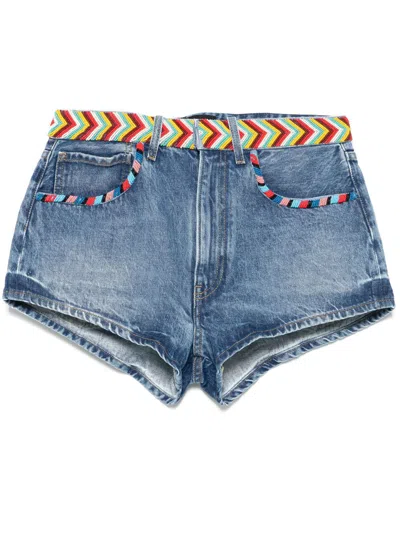 Alanui Memories Of The Savannah Shorts In Blue