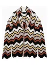 Alanui Crochet Knit Zig Zag Cardigan In Multicolor