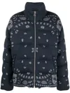 Alanui Puffer Bandana Jacket In Blue