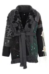Alanui Multicolor Midnight In Manhattan Cardigan In Black